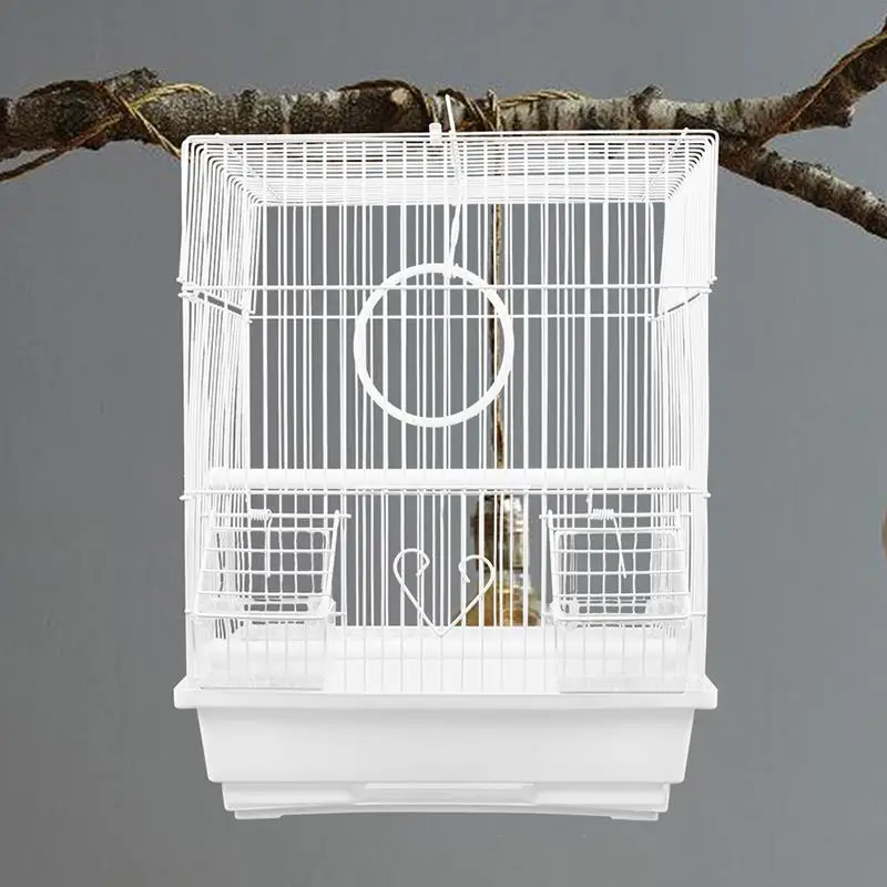 1 Set of Metal Bird Carrier Travel Cage Small Pet Portable Bird Cage Iron Bird Storage Portable Lightweight Parrot Cage 2024 NEW