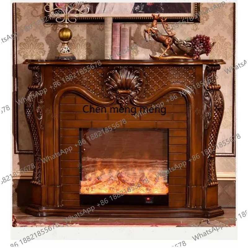 CC182 European fireplace decorative cabinet American villa home carving decoration heating fireplace core