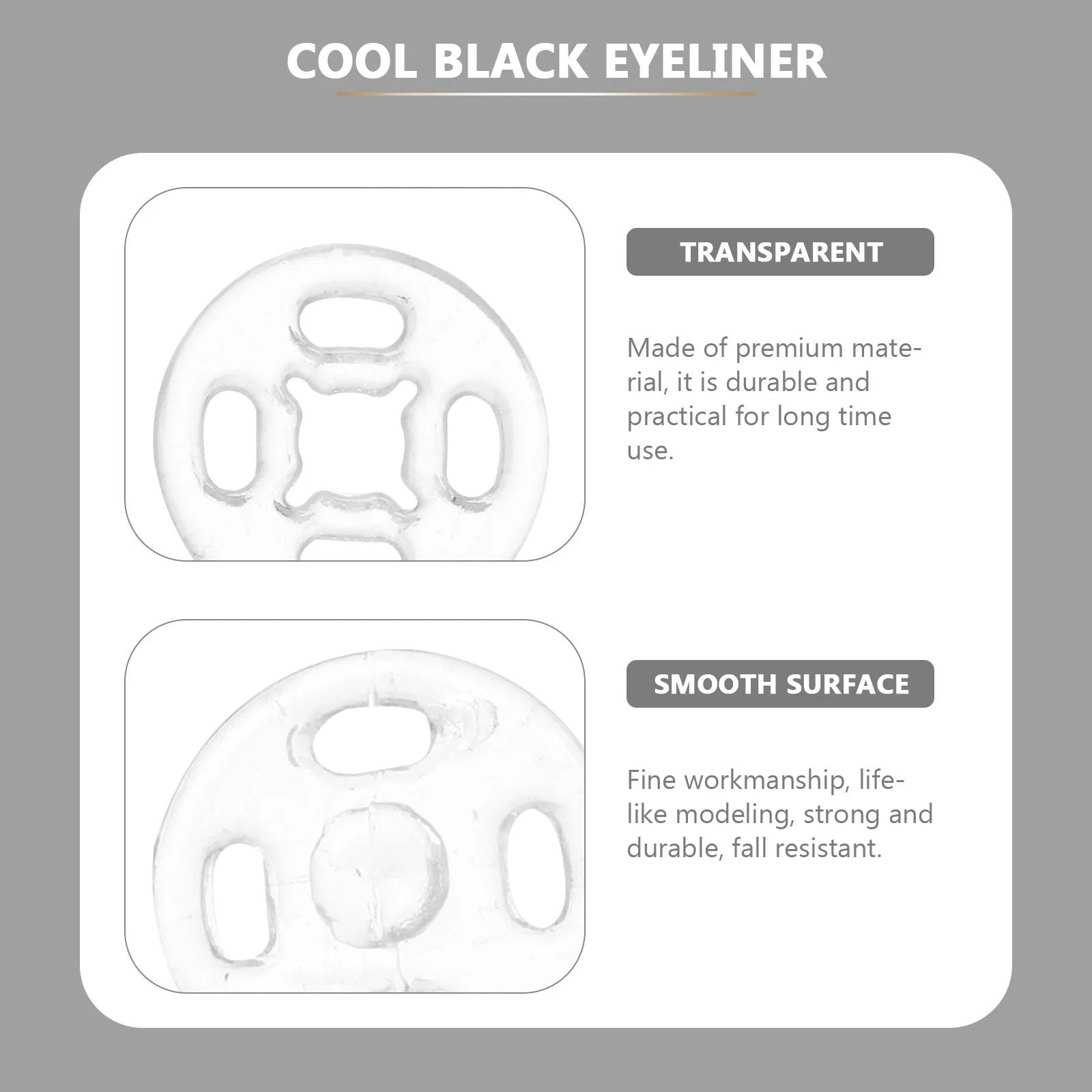 

2pcs Transparent Small Invisible Buttons Premium Hidden Fasteners For Clothing Diy Anti Peering Snap Buttons Clothes