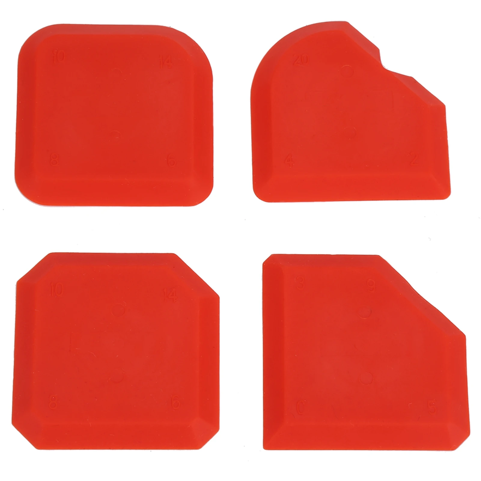 Universal 4pcs/set Silicone Sealant Remover Smoother Finisher Glass Scraper Cleaner Grout Caulking Tool Kit Practical Easy Use