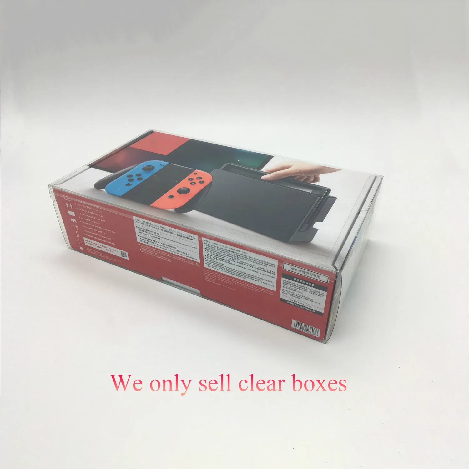 Boîte d'affichage transparente pour SWITCH NS, boîte de rangement de collection de jeux, boîte de protection en plastique pour animaux de compagnie