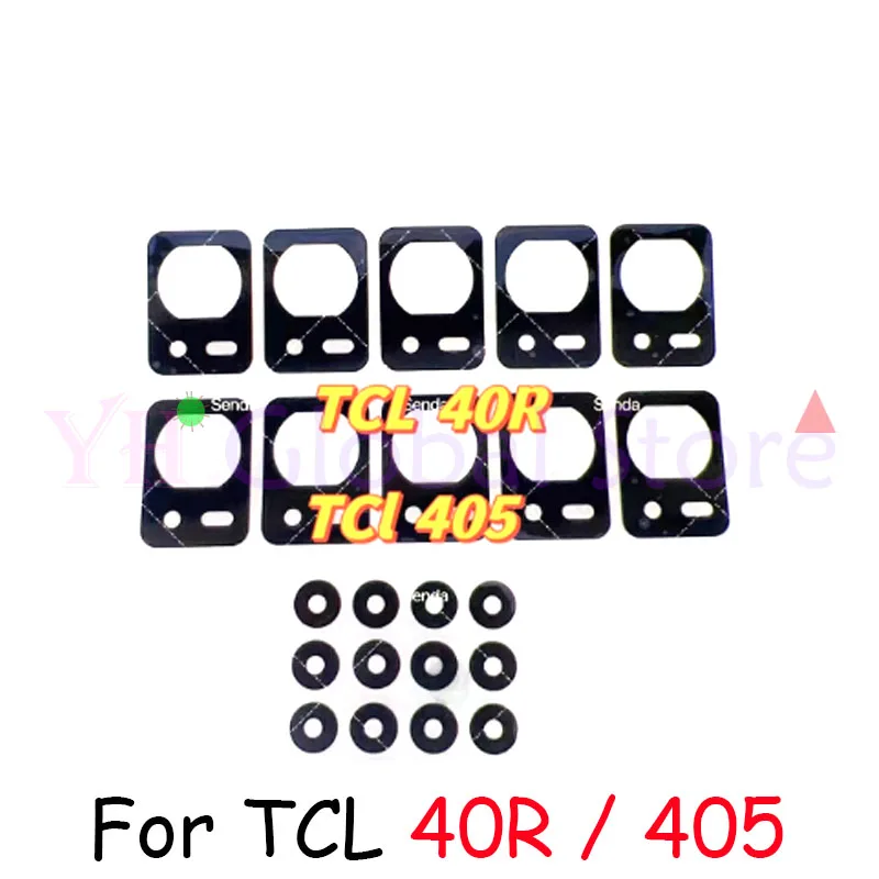 For TCL 40R 405 30E 20L 20S 20E 20R 20 XE 40 10 SE  Back Rear Camera Lens Glass Cover With Adhesive Sticker Repair Parts