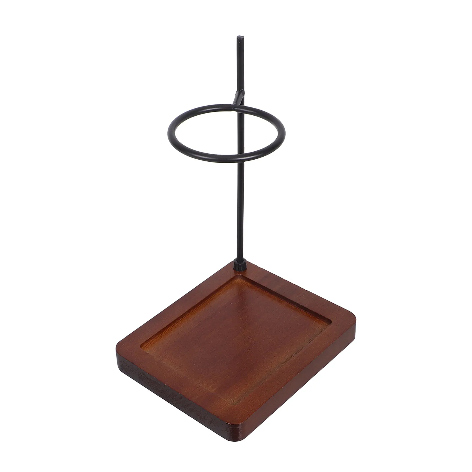 

Coffee Dripper Stand Wooden Base Metal Wire Manual Coffee Filter Cup Holder Station Home Cafe Countertop 7.3cm