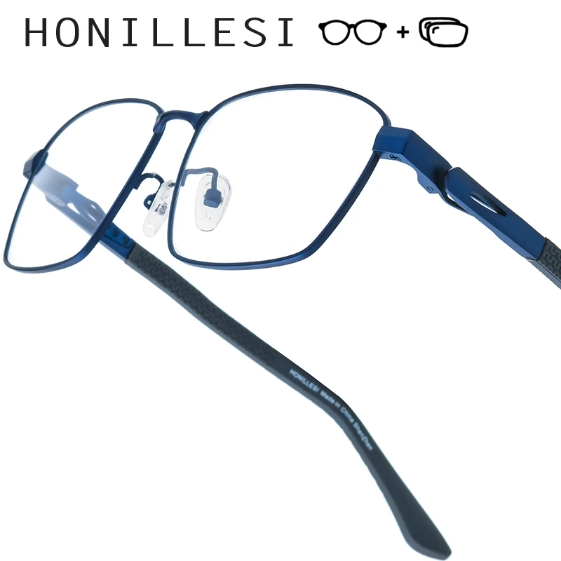 

FONEX HONILLESI Progressive Prescription Glasses Photochromic Myopia Optical Lens Eyewear Men Square Eyeglasses Titanium Frames