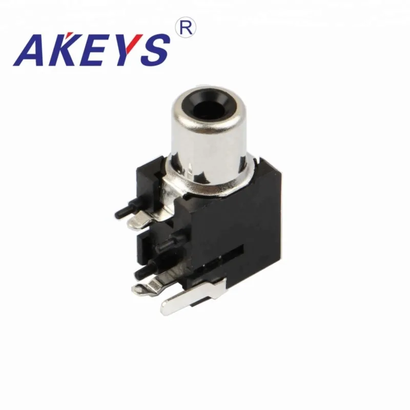 

10 PCS AV1-8.4-9A PCB Mount AV Concentric Outlet 1 RCA Female Socket Board Adapte