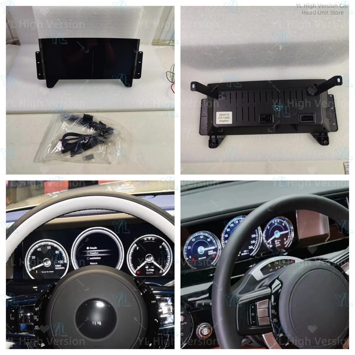 

Цифровая приборная панель YM 12.3" LCD на LINUX для Rolls Royce Phantom 2004-2013: Обновление приборной панели и панели управления