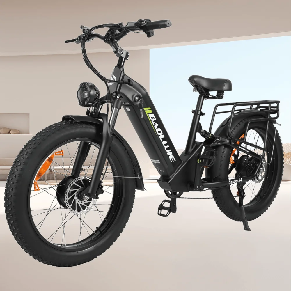 

Fat Tire Mountain Electric Motorcycles Bike For Adults 1000W+1000W Motor, Up To 40 Miles Long Range, Electric Bicycle 48V 20AH
