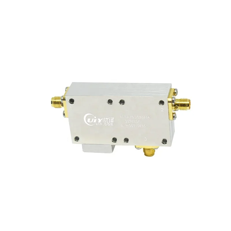 UHF Coaxial Circulator 3 ~6 GHz Broadband Low Insertion Loss And High Isolation Pass Power 100W