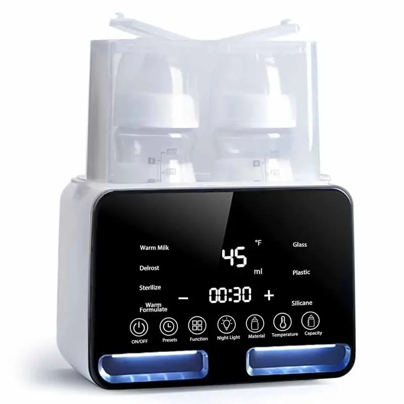 

Baby Bottle Warmer Sterilizer Multifunction Fast Milk Bottle Warmers with Timer Accurate Temperature Control Newborn Accessories