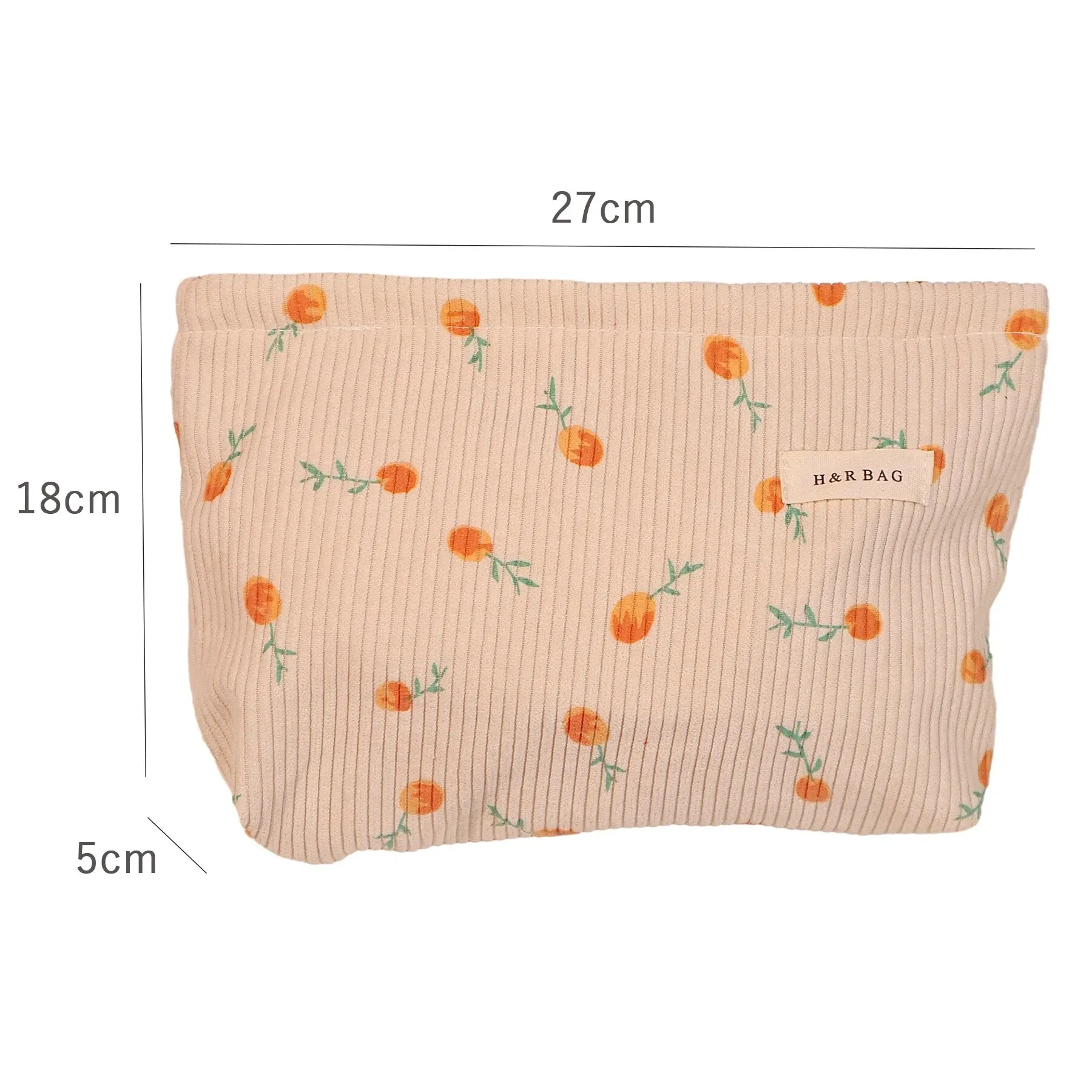 Corduroy Women\'s Cosmetic Bag Ladies Handbags Purses Makeup Toiletries Organizer Storage Girls Bags Wash Beauty Pouch Travel