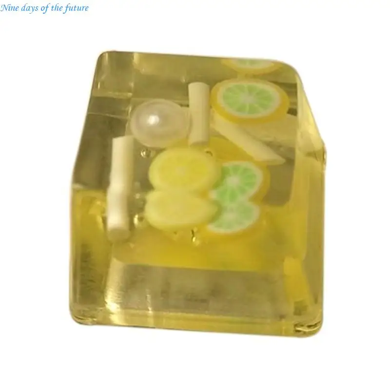 OEM Profile Keycap Mechanical Keyboards Keycap Resin  backlights Fruit Keycaps 1PC E65A