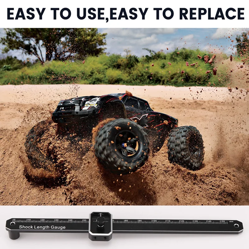 Rc Off-Road Vehicle Universal Tool Shock Travel Measuring Ruler For 1/8 1/10 RC Car