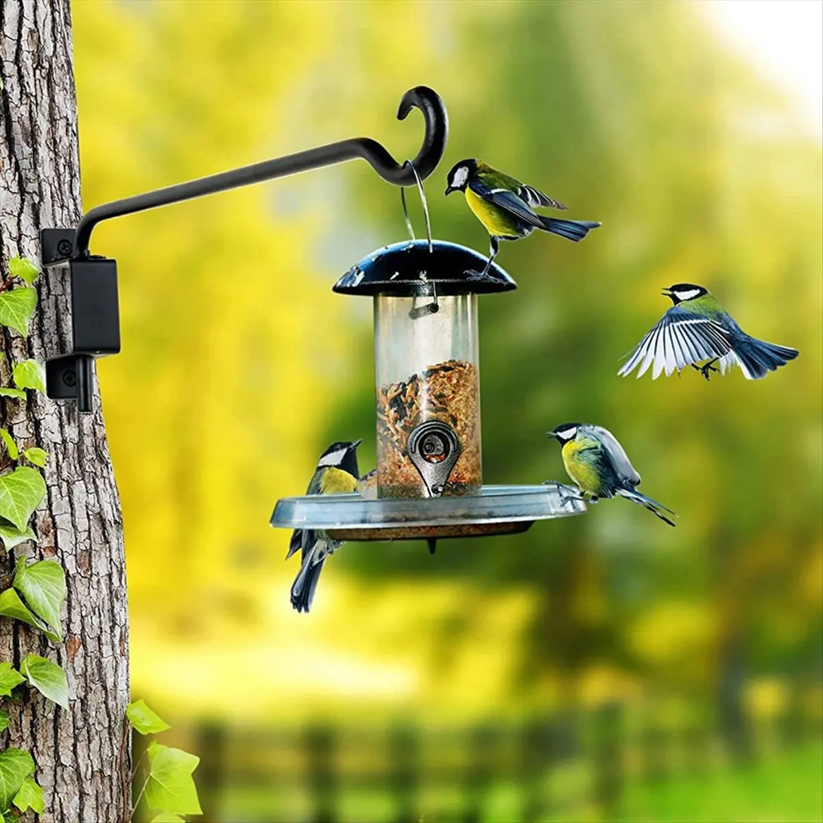 A50U 12 Inch 2 Pack Swivel Plant Hangers Outdoor Heavy Duty - for Flowers Baskets Pots Bird Feeder Lanterns Wind Chimes