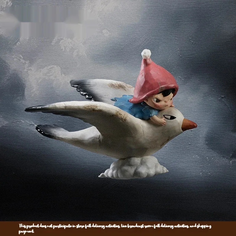 

Authentic Hirono Cloud Figure Flying Bird Decoration Desktop Decoration Fashion Toy Model Surprise Birthday Gift