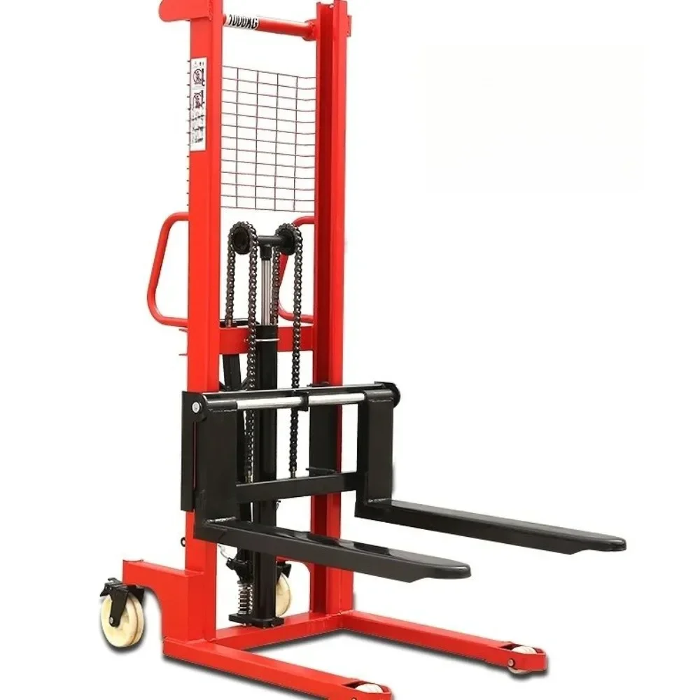 

Manual forklift small lifting hydraulic stacker stacking