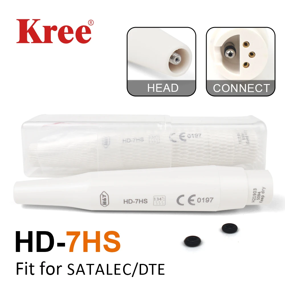 

Стоматологический ультразвуковой пьезоскалер, наконечник HD-7HS для SATELEC DTE, чистка, отбеливающая ручка, скалери, ручка, стоматологические инструменты