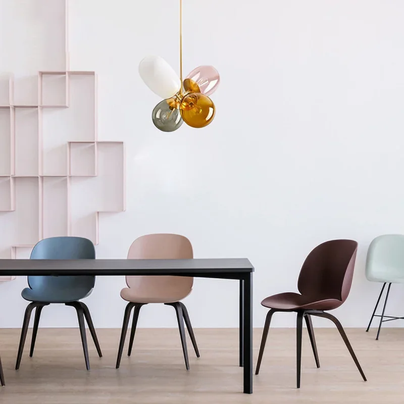 Plafonnier Composé de Boules de Verre au Design Moderne, Luminaire Décoratif de Plafond, Idéal pour un Loft, une Cuisine, une Salle à Manger, un Salon ou une Chambre à Coucher