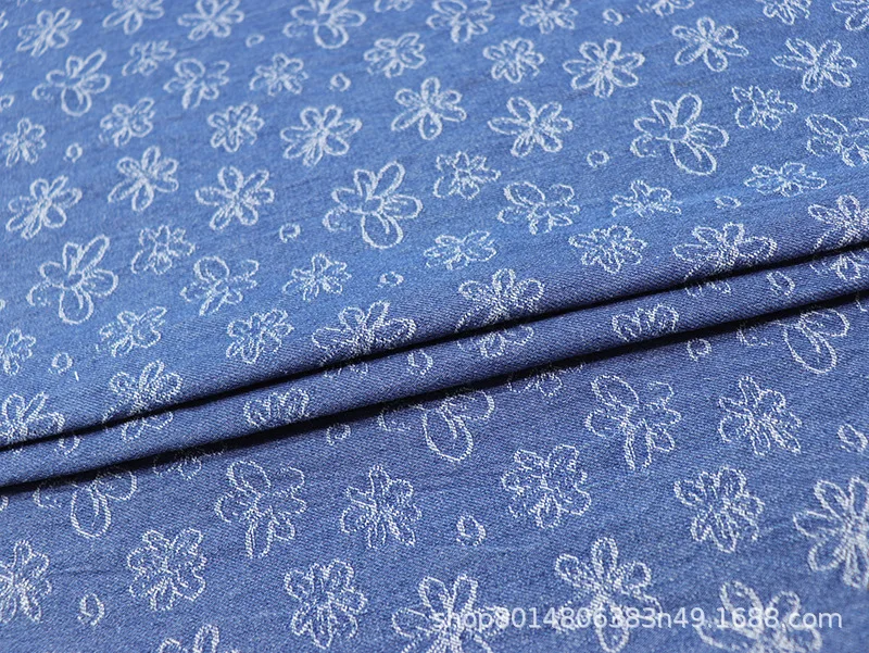 

Jacquard Fabric Denim Fabric Wholesale Textile Denim Fabric Washed Polyester Cotton Twill Apron Thickened