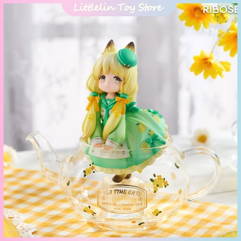 

Натуральная ребра, украшенная жизнью, серия Tea Time Cats, чайник Dlc, лимонный кот, том.002, сборная модель, настольное украшение, подарок