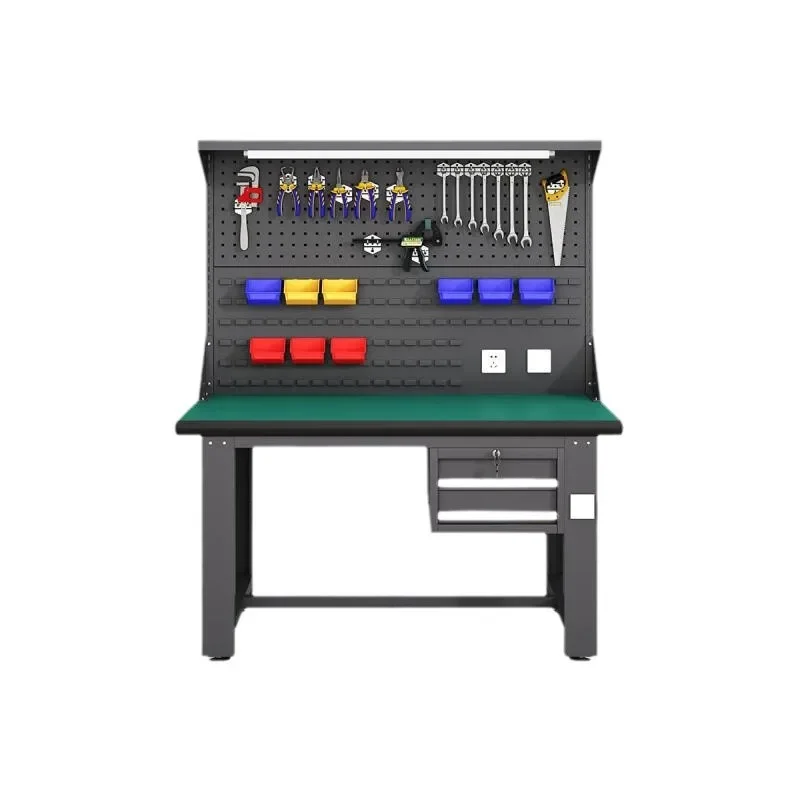 Anti-static workbench, workbench workshop maintenance bench Stainless steel inspection table Heavy-duty fitter bench