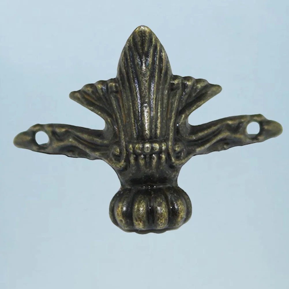 Pernas de móveis de liga de zinco, 8 peças, design retrô, 30x30mm, resistente, sofá otomano, pés de suporte de substituição, acessórios prateados