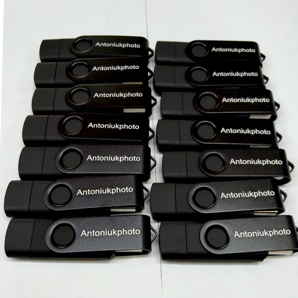 100PCS/Pen Drive Free custom logo Wholesale USB Flash Drive Multiple Color Options 4GB 8GB 16GB 32G 64GB PENDRIVE Memory Stick