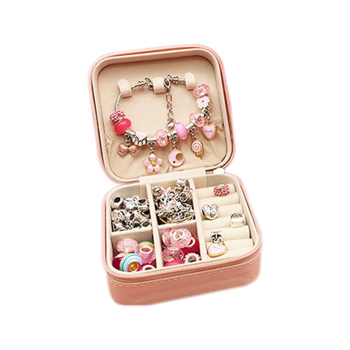 

Jewelry Making Kit Charm Bracelet Necklace Present Beads Set DIY Toys for Children Bracelets Birthday B