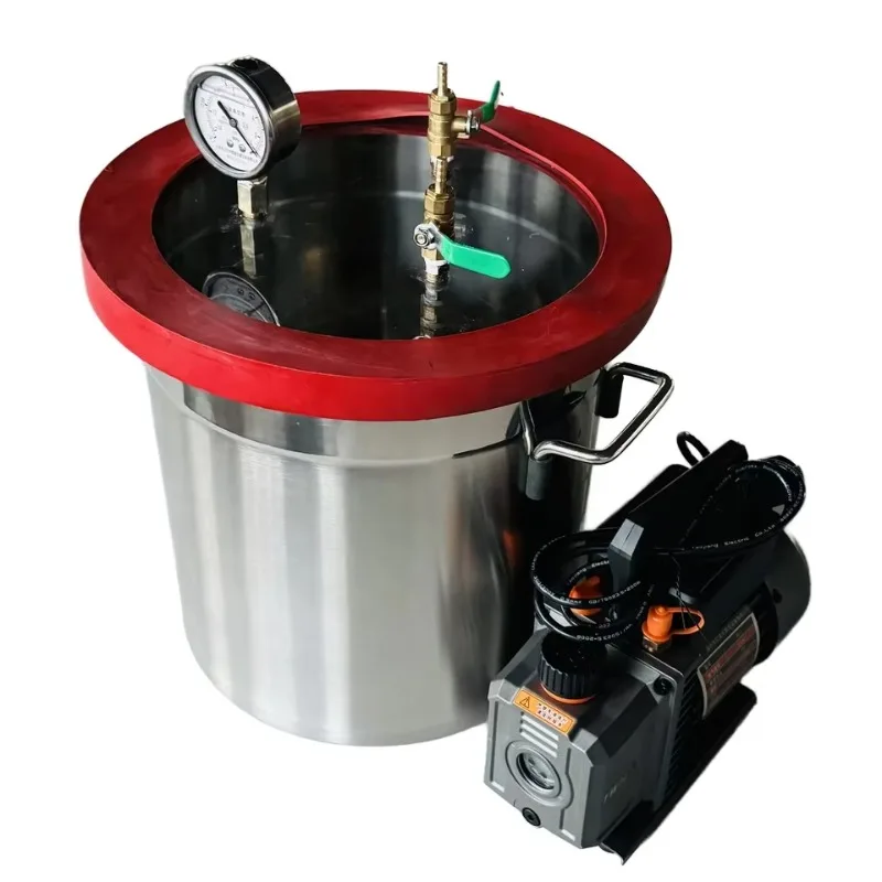 Resin Vacuum Chamber matched Rotary Vane Electronic Vacuum Pump with 1 Year Warranty
