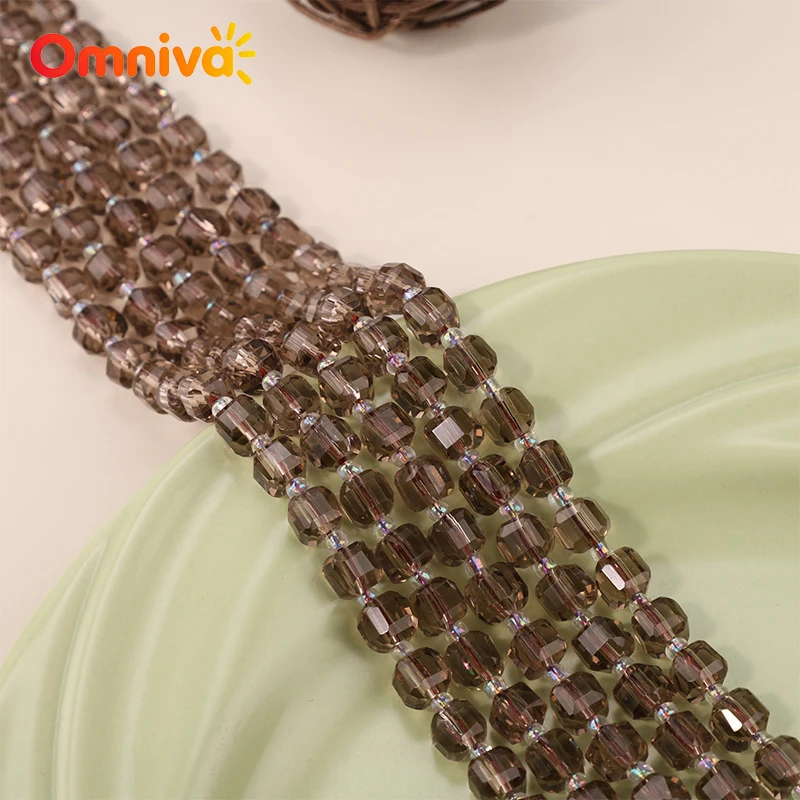 DIY Woman Accessories charm Bracelets Faceted Tea crystal glass Natural stone Handmade beads For Making 15'' Wholesale 6/8/10MM