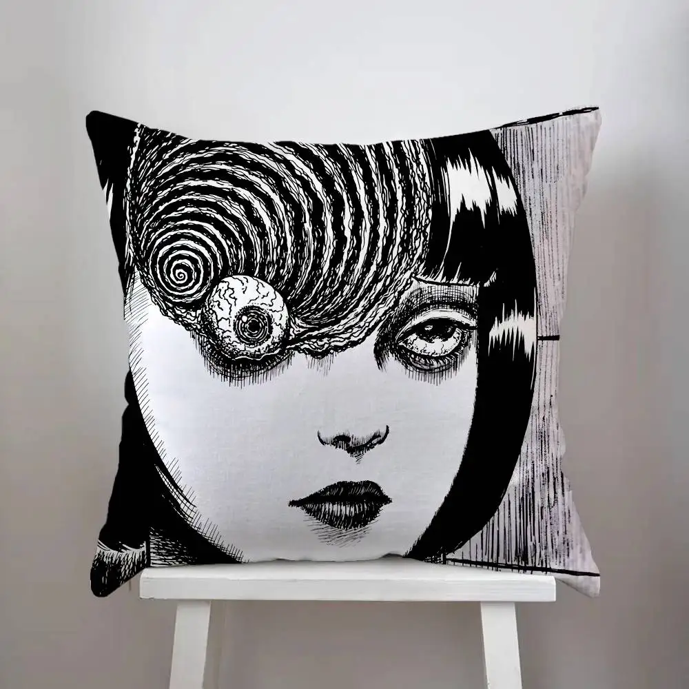 

Junji Ito Pillow Case Luxury Double-sided For Car Pillows 45x45 Cushions Cover Home And Decoration Sofa Pillowcase 50x50