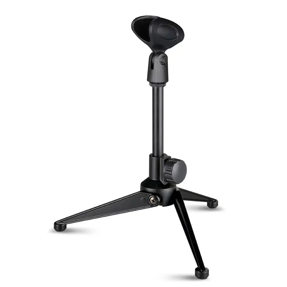 NEW Microphone Stand Desktop Tripod Mini Portable Table Stand Adjustable Mic Holder Mic Clip Lightweight Bracket