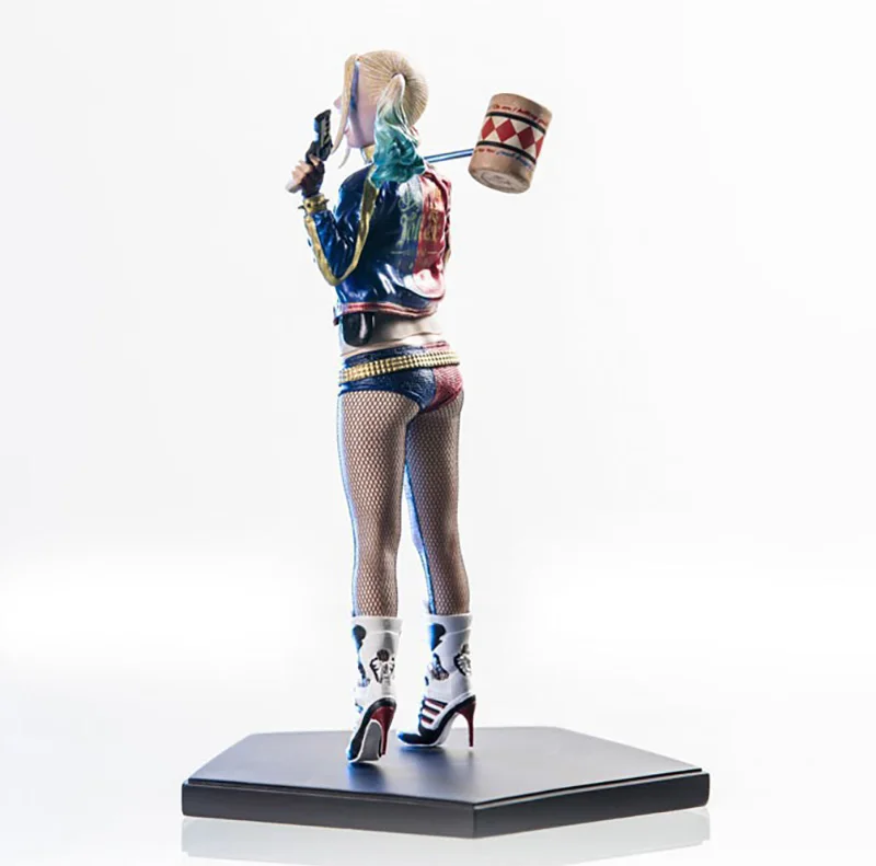 Suicide Squad Anime Harley Quinn Action Figure Sexy Real Silk Stockings Joker Figurine Pvc Room Decoration Halloween Gift Toys