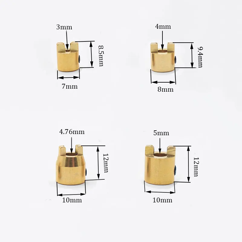 1pc RC Model Boat Brass Copper Drive Dog Shaft Crutch Accessories Diameter 3mm/4mm/4.76mm/5mm for Rc Boat Drive Shaft