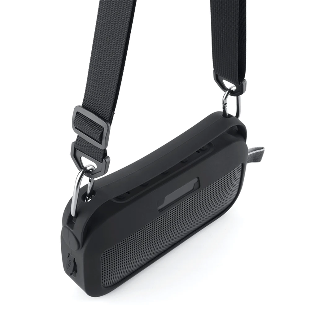 

Silicone Cover Shockproof Protective Skin Sleeve Anti-Scratch Speaker Cover with Handle & Shoulder Strap for Bose SoundLink Flex