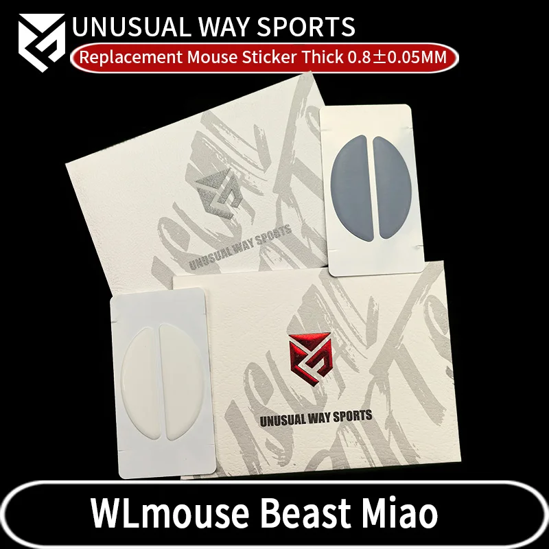 UnusualWaySports Mouse Skates Feet Wlmouse Beast Miao Cambered Surface PTFE Anti Collapse Magic Ice Silver Fox