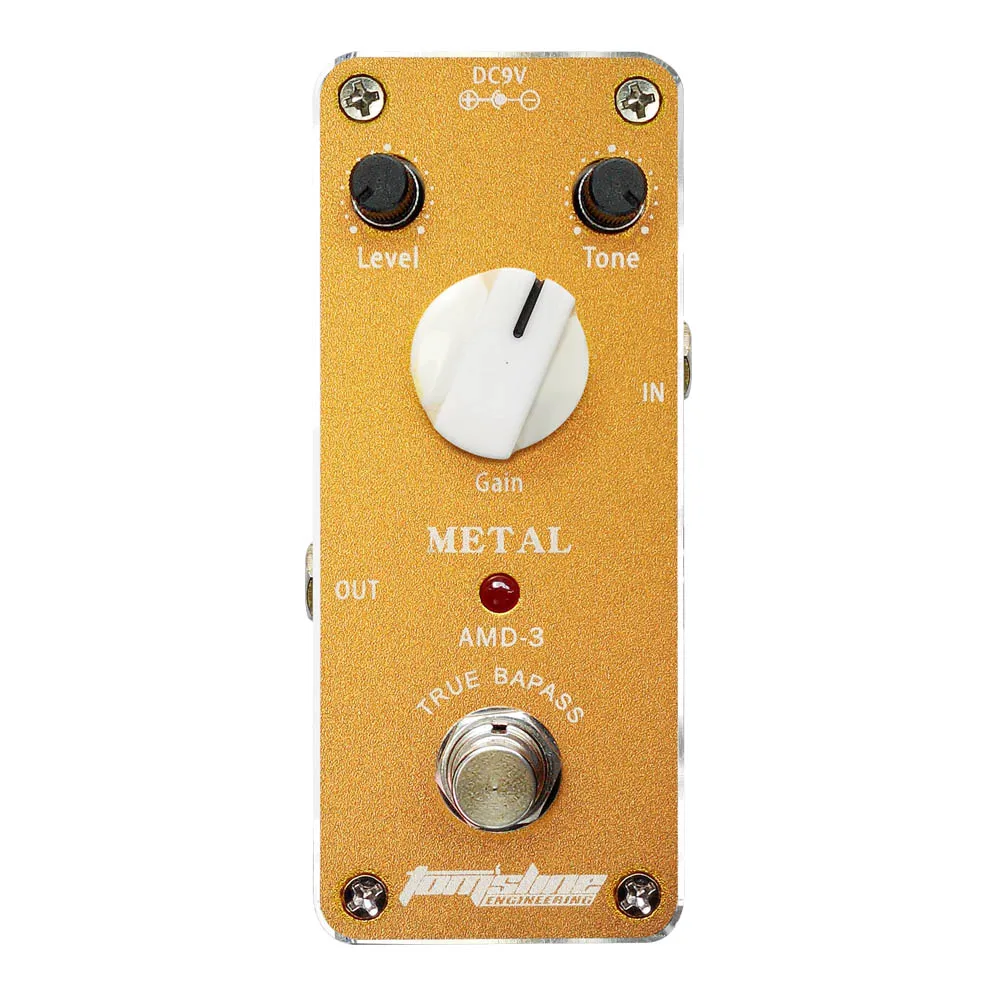 AROMA Gitaareffectpedaal True Bypass Booster/Delay/Chorus/Overdrive/Distortion/Blues/Metal/Bass Limiter Metal Mini Pedal