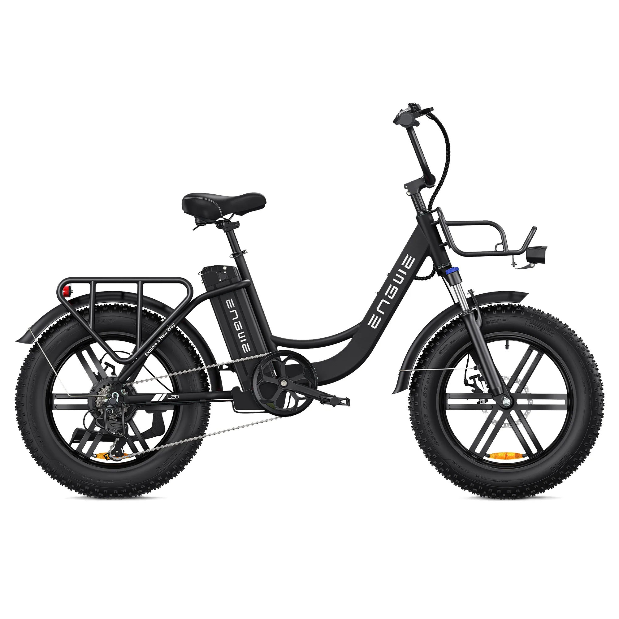 Vélo électrique urbain et de montagne, 20x4.0 pouces, moteur 750W, vitesse maximale 45 km/h, 52V, 13Ah, ENGWE L20, stock UE