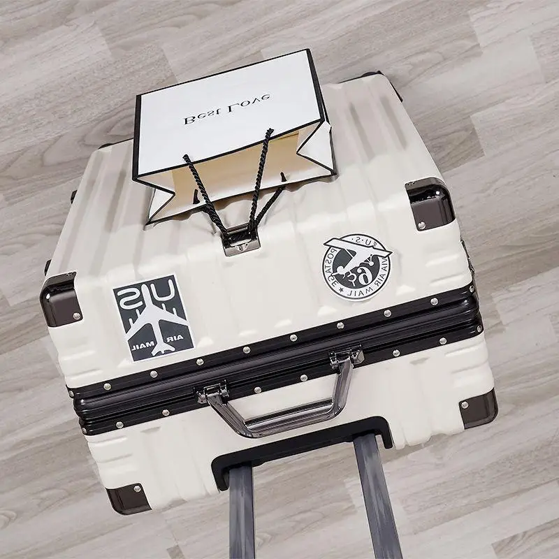 thiened-aluminum-frame-lage-bag-faionable-trendy-sle-lo-bule-closure-universal-wheel-travel-suitcase-for-men
