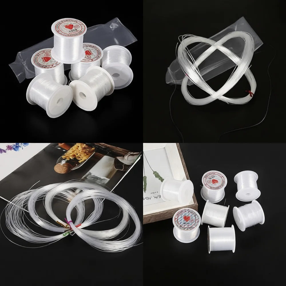 Strong Clear Thread For Jewelry Making Transparent Nylon Cord Bracelet Necklace Bead Stringing Craft Supplies