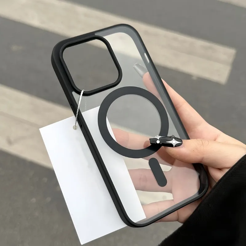 Luxury Magnetic For Magsafe Wireless Charge Case For iPhone 18 17 16 15 14 Plus 13 12 11 Pro Max Shockproof Armor Clear Cover
