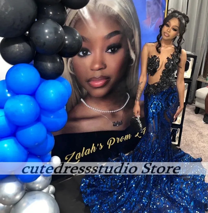 Sexy Schatz-Abschlussballkleid, magnetisch, lang, Meerjungfrau, Pailletten, Perlen, 2026, Geburtstagskleider, ärmellos, Abendparty-Kleider, individuell gestaltet