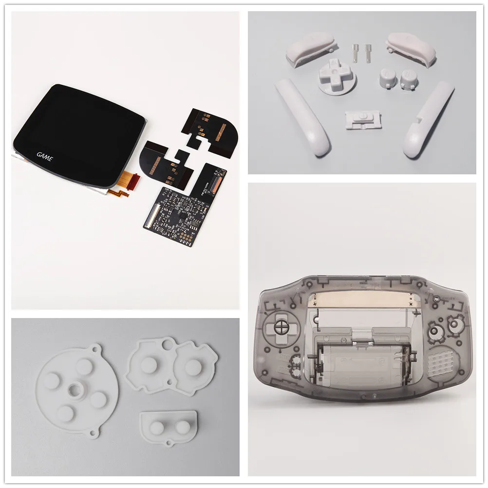 LED Backlight Screen Kit para GameBoy Advance Nintendo, GBA, ITA, AGB, Acessórios para Jogos, Novo