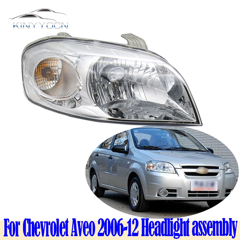 Dla Chevrolet Aveo zmiany stylistyczne 2006 07 08 09 10 11 2012 głowy światło na kierownicę głowica lampy światło na kierownicę lampy przednie światła światło przednie montaż