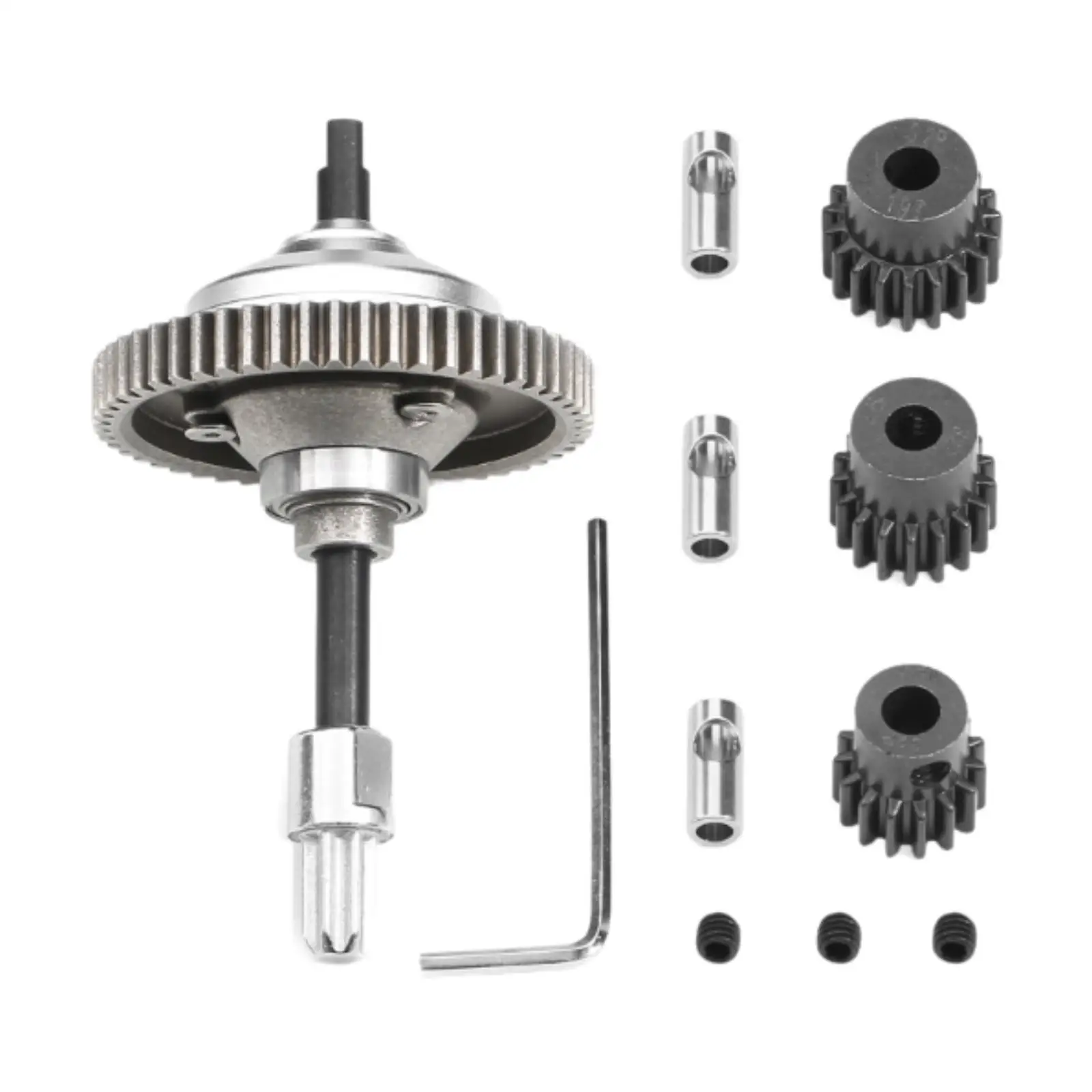 Center Differential Kit RC Car Differential 15T 17T 19T Gear Component for 4x4 Slash 4 x4 Ultimate 1:10 Scale DIY