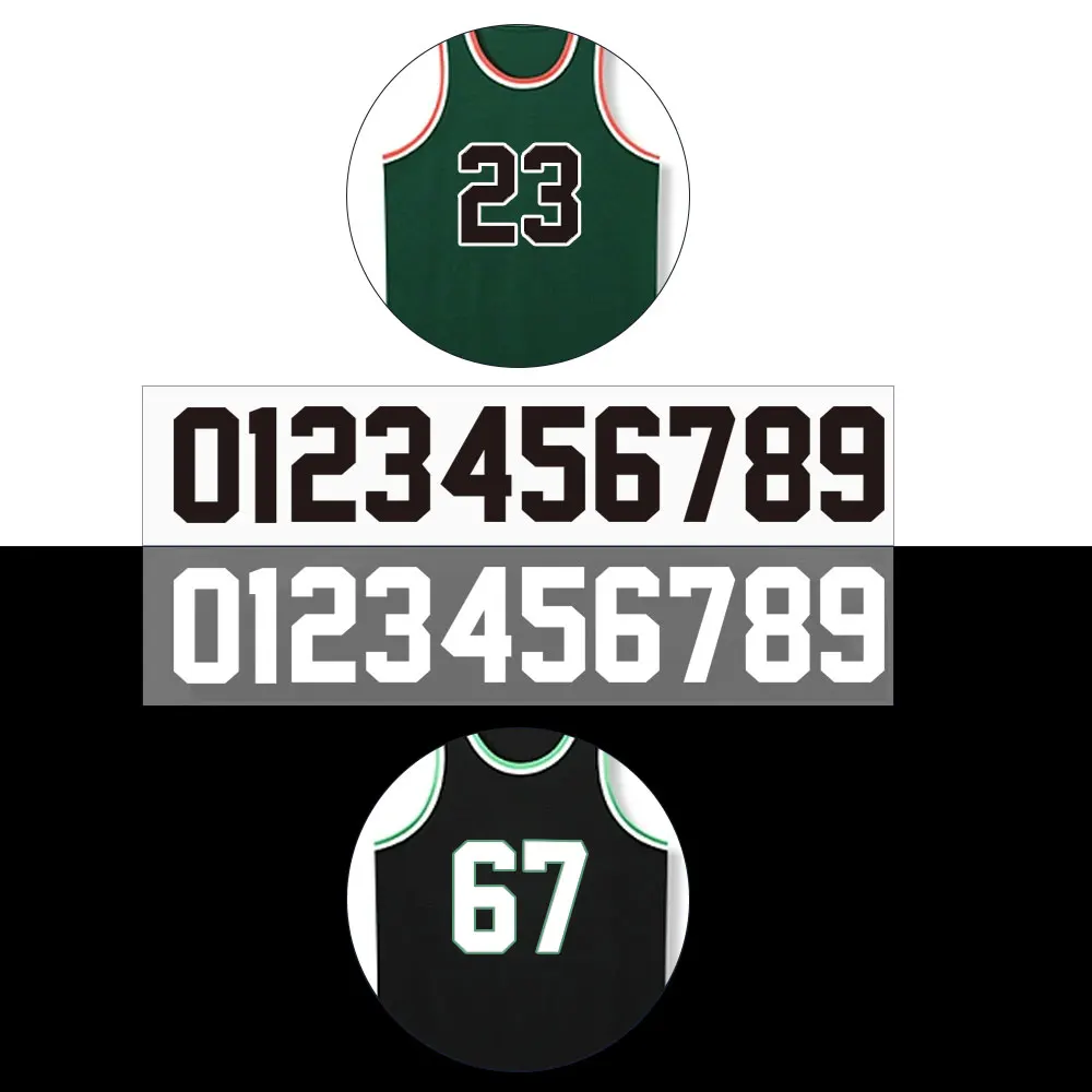 2 Sheets Iron On Letters For Clothing ，guangyintong HTV Heat Transfer Vinyl Alphanumeric Design For DIY Hats Clothes Bags Etc.