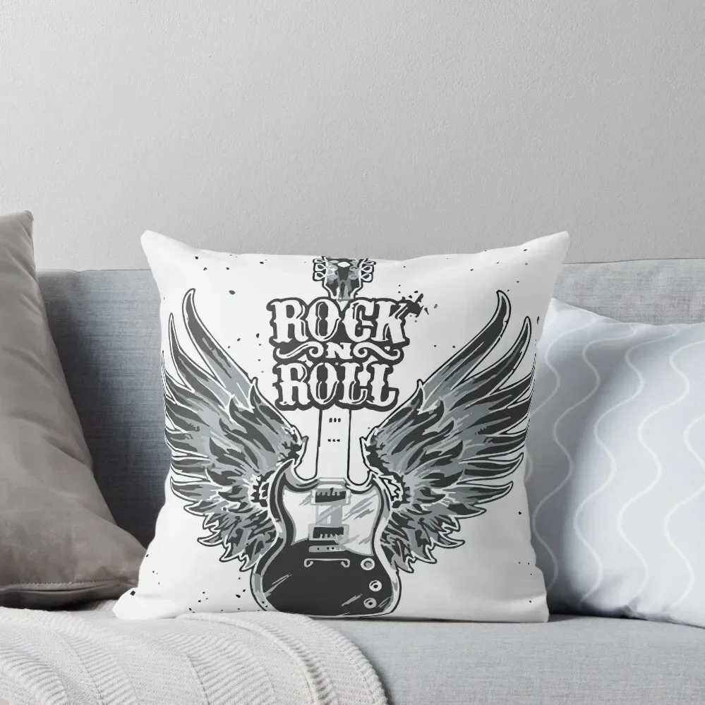 

Rock n Roll Throw Pillow Decorative Sofa Cushion anime girl Sofa Decorative Covers Pillow