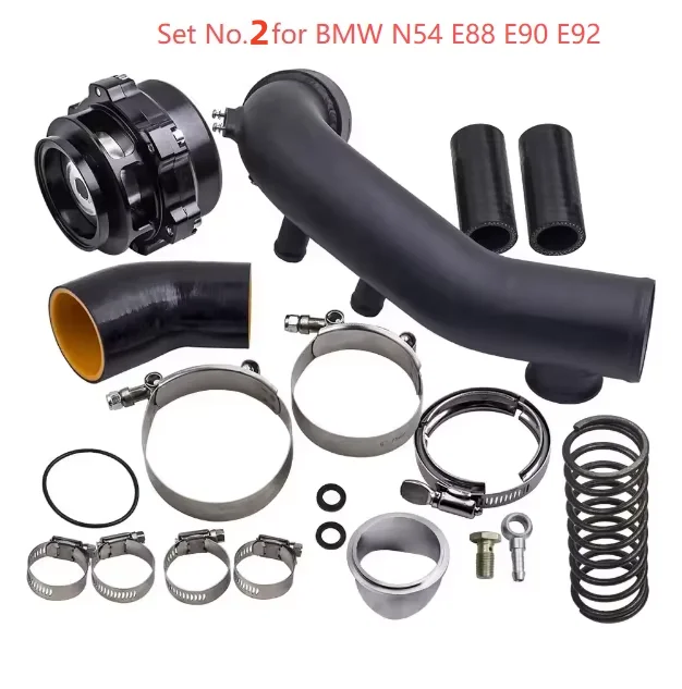 50MM Auto Parts Turbo Intercooler Charge Pipe Kit N54 Charge Pipe for No.2/No.3 for BMW N54 E88 E90 E92