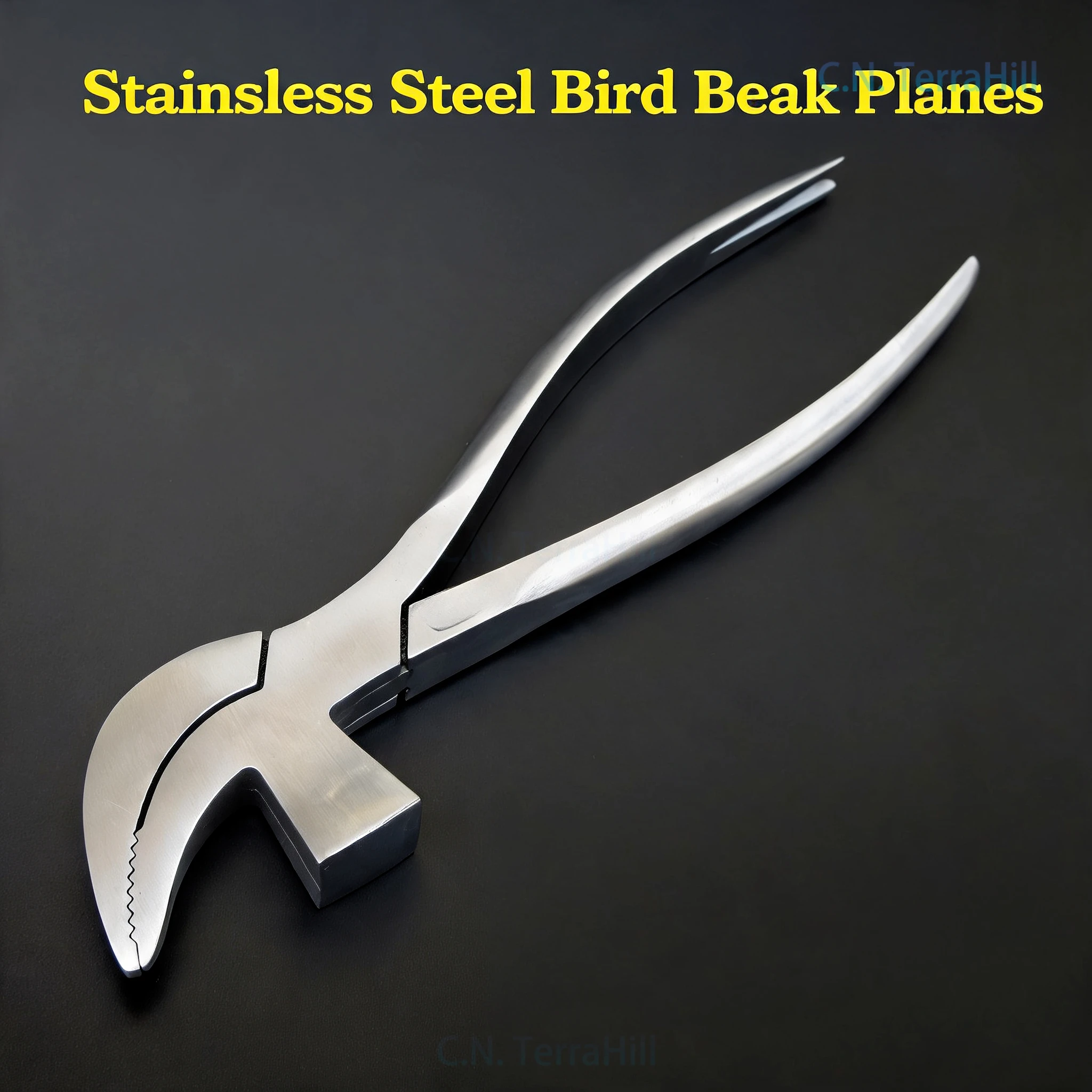 Stainless Steel Shoe Lasting Pliers, Curved Beak Hand Tool for Shoemaking Factory Use