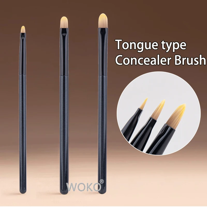 

New Upgrade Tongue Type Concealer Brush High-quality Microfiber Lip Line Brush Large Middle and Small Concealer Makeup Tools