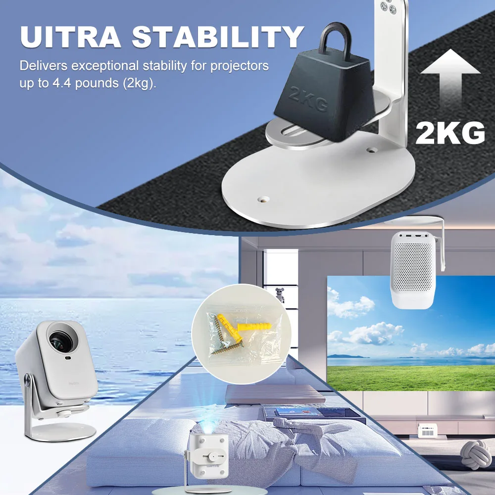 Salange Projector Stand Mount Desktop Holder Adjustable Projector Bracket for XGIMI Halo H6 Xiaomi HY300 HY320 Projector view 4